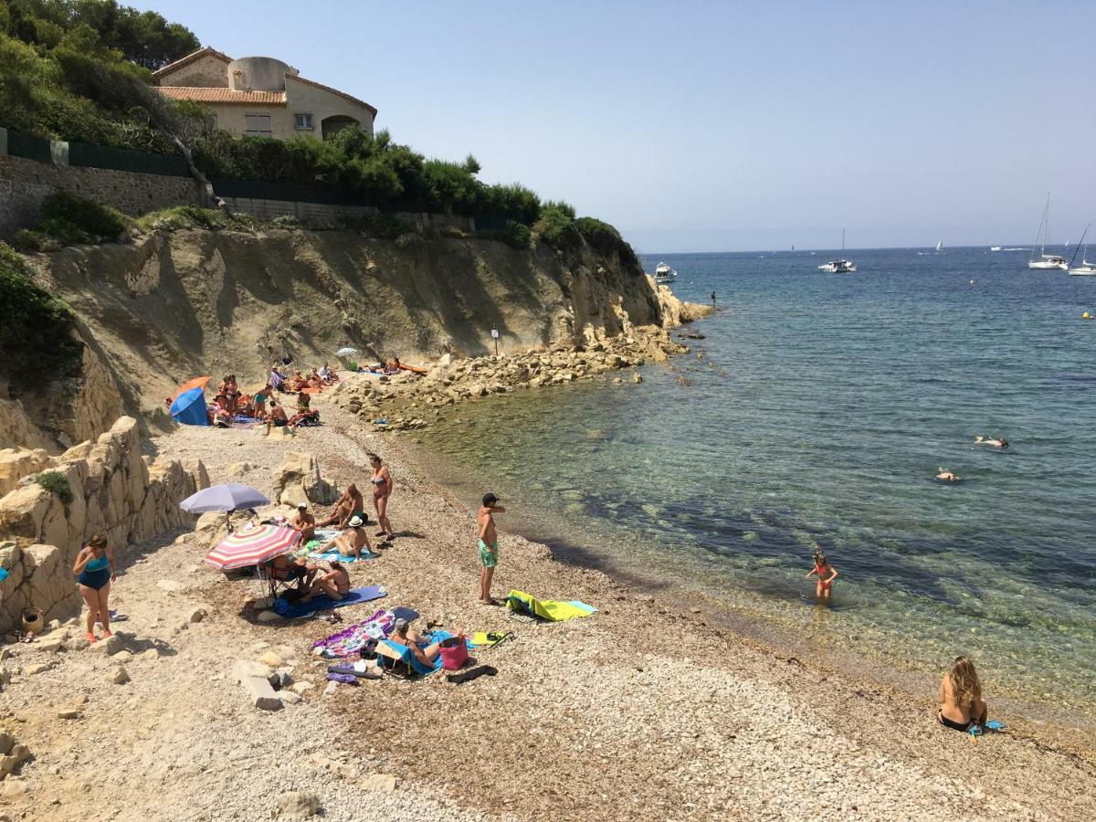 T2 Rez De Jardin 300M Plage De Beaucours Sanary Sur Mer Exterior foto