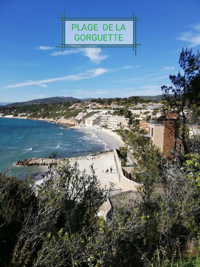 T2 Rez De Jardin 300M Plage De Beaucours Sanary Sur Mer Exterior foto